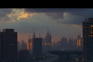 《候鸟的第九次迁徙》湿地芦苇与观测塔的取景示意